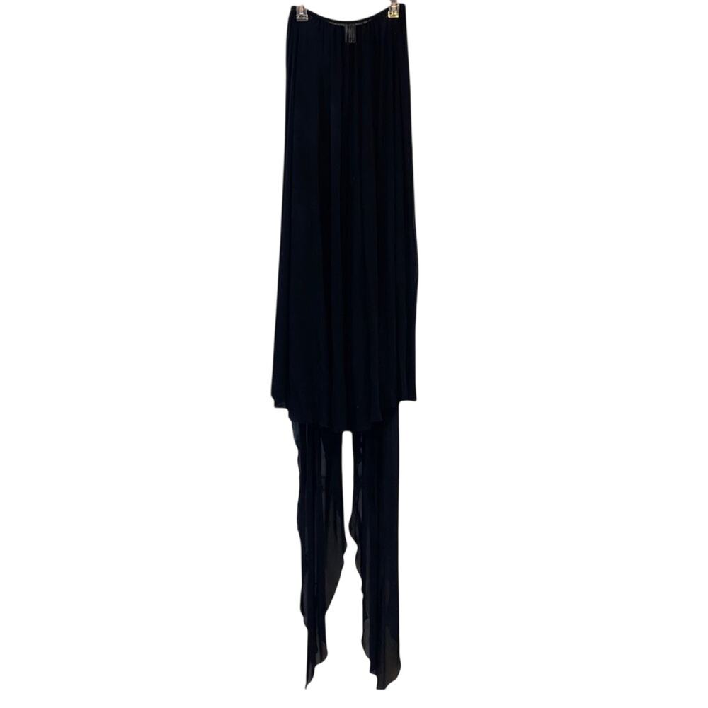 Balera Black Sheer Skirt with Long Tails